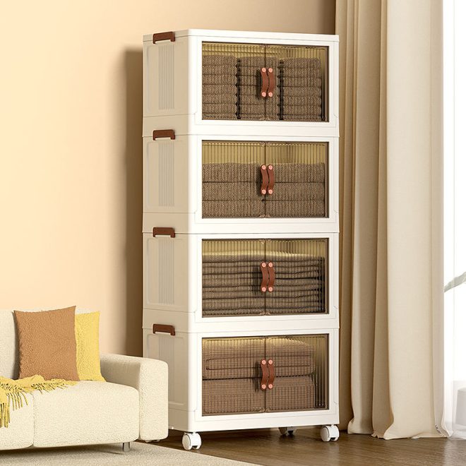Double Door Stackable Large Capacity Storage Box - Image 2