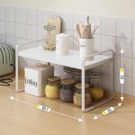 Iron Desk Organizer, Steel Desktop Storage Rack, Book Shelf Organizer for Study Desk, Dormitory, Office, Display Stand