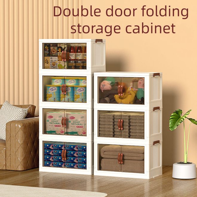 Double Door Stackable Large Capacity Storage Box - Image 3