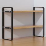 Iron Desk Organizer, Steel Desktop Storage Rack, Book Shelf Organizer for Study Desk, Dormitory, Office, Display Stand - Image 3