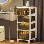 Cosmetic Box with Drawers, Plastic Storage Box, Drawer Organizer Cabinet