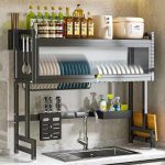Kitchen Sink Rack, Dish and Plate Storage, Draining Organizer - Image 3
